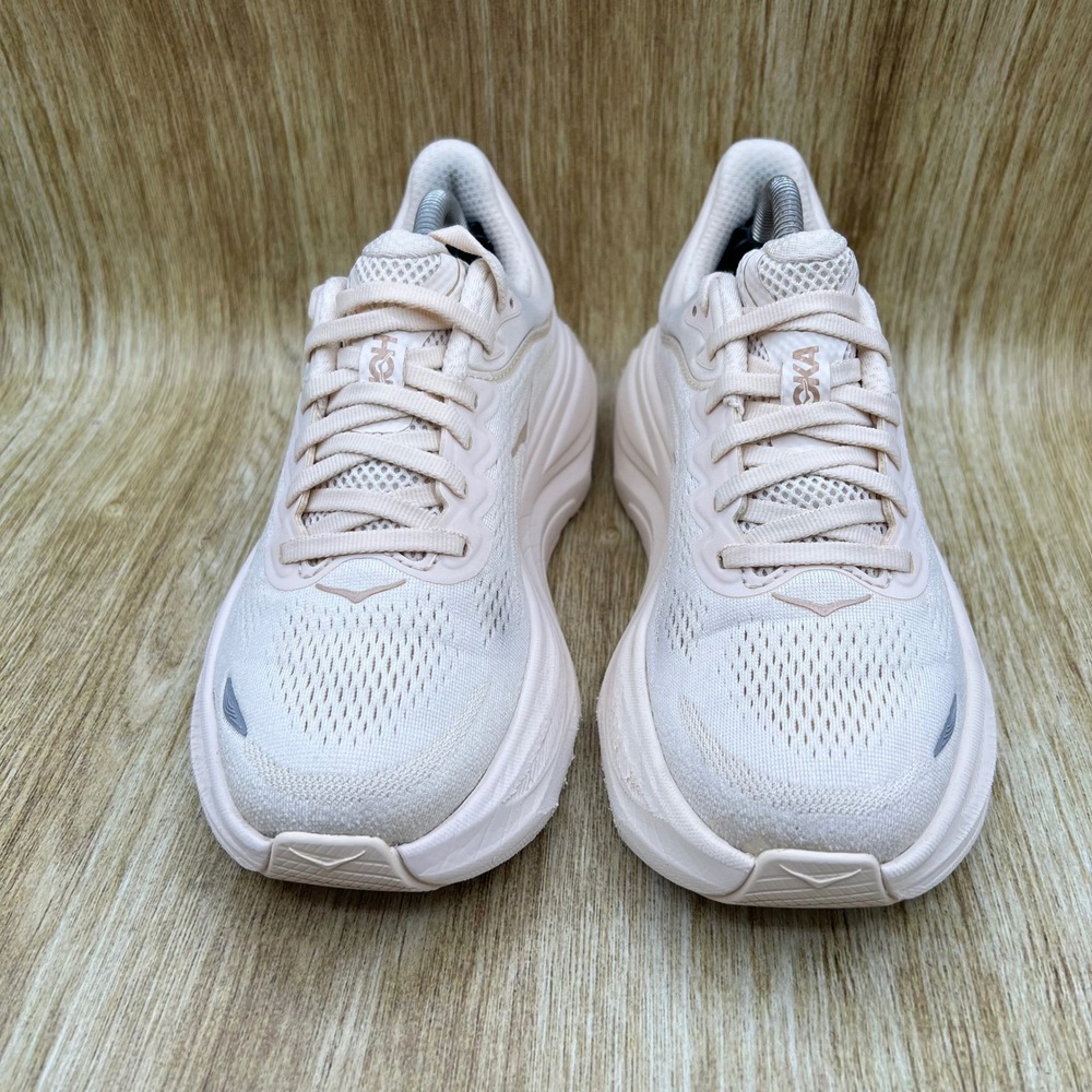 Hoka One One Bondi 9 Running Shoes Women's Size 6 B Vanilla Birch 1162012 VCH - Picture 2 of 10